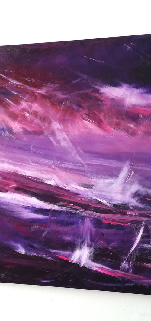 Twisting Drift  - abstract, Modern Art Office Decor Home by Mel Graham