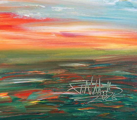 Romantic Evening Landscape A 2