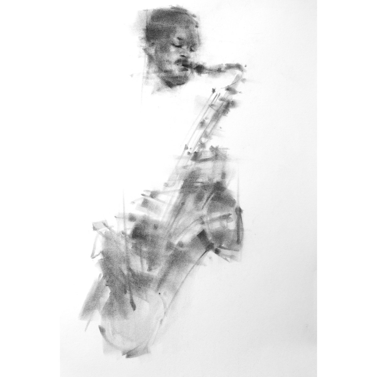 Saxophonist II by Tianyin Wang