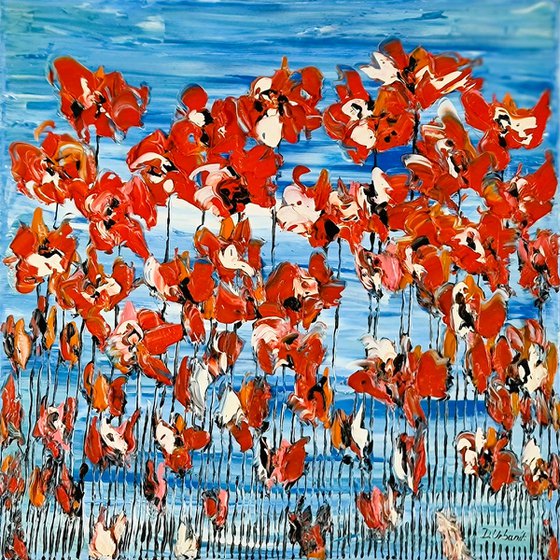 Poppies On Blue Sky 4