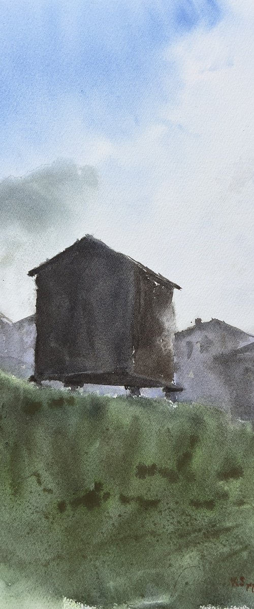 Morning in Gspon by Krystyna Szczepanowski