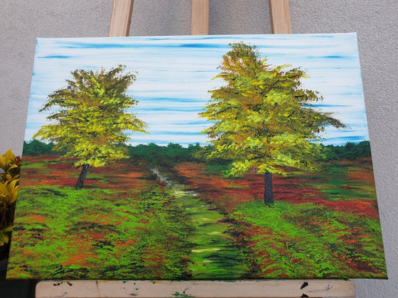 Trees in the meadow