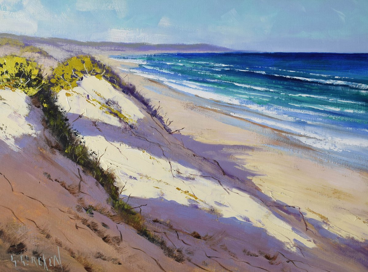 View along Birdie Beach Australia by Graham Gercken