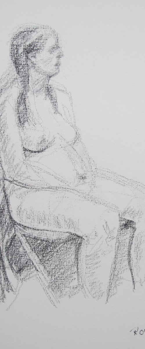 seated female nude by Rory O’Neill