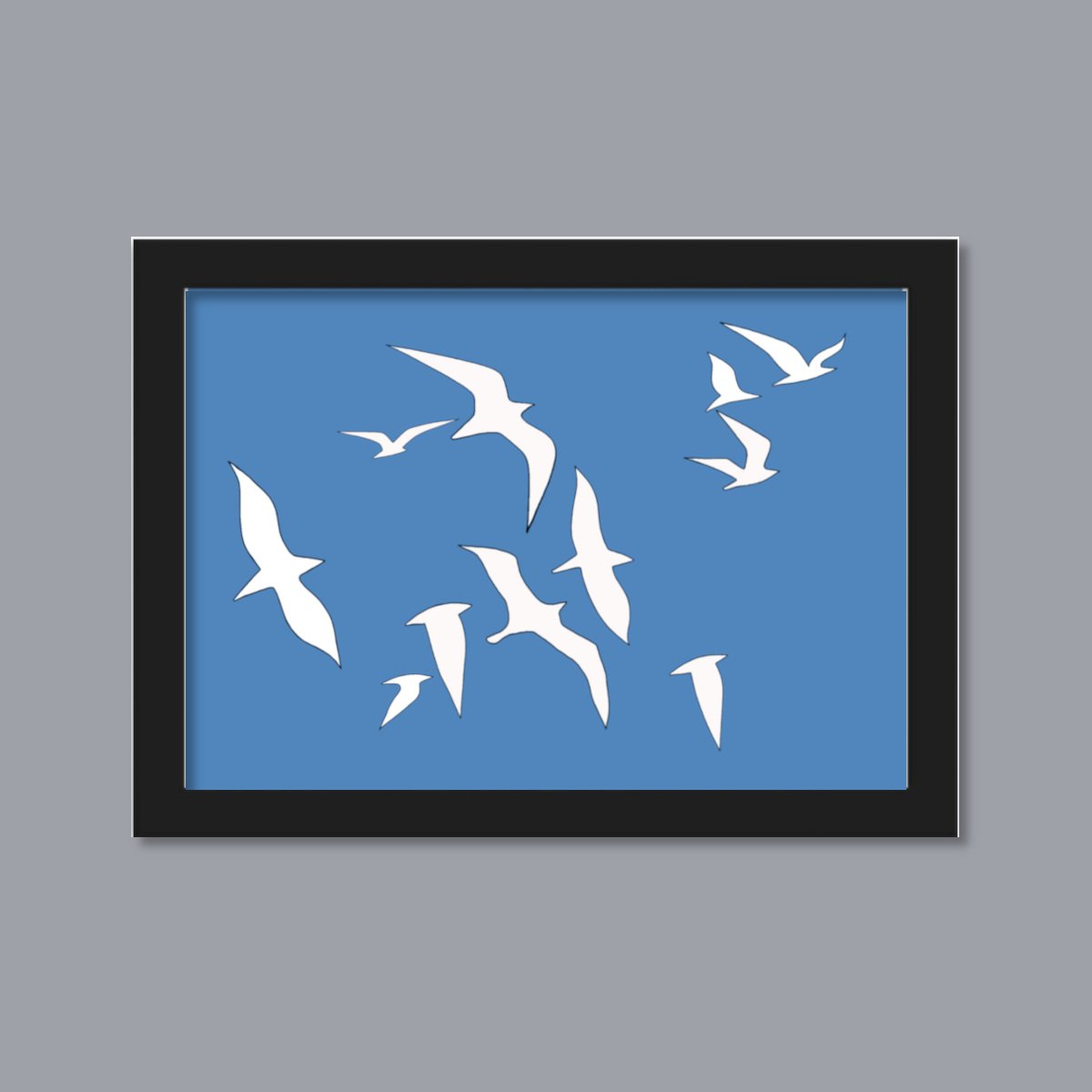 In the Sky #05 - Enhanced Matte Paper Framed Print - Ready to Hang by Marina Krylova