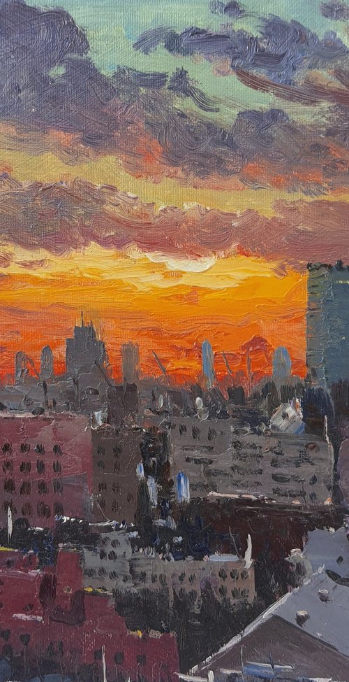 Manhattan skyline, New York by Roberto Ponte