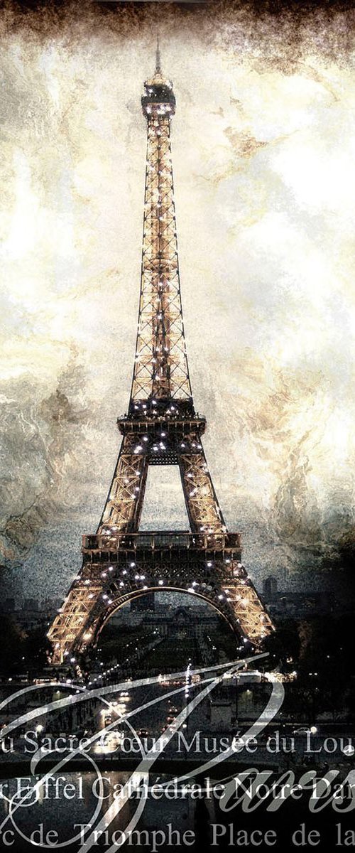 Eiffel/XL large original artwork by Javier Diaz