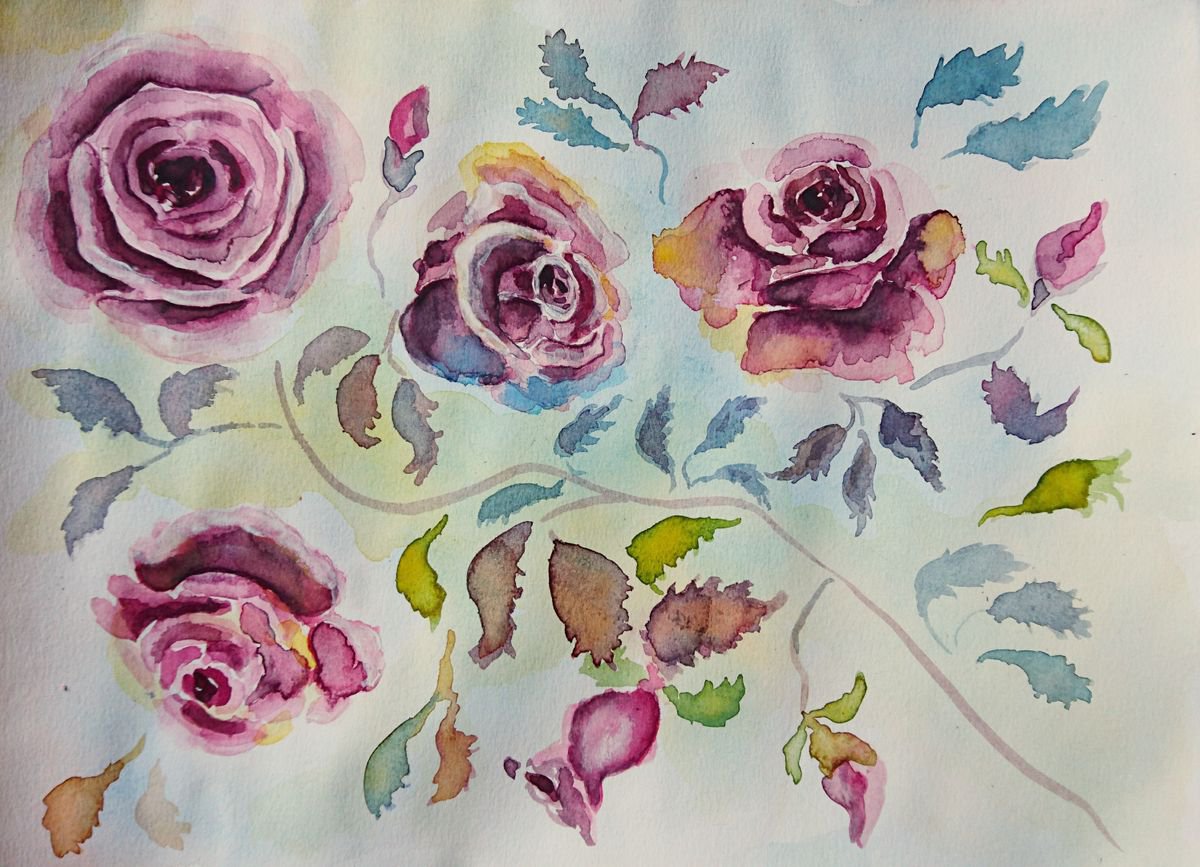 Roses by Katerina Kovalova