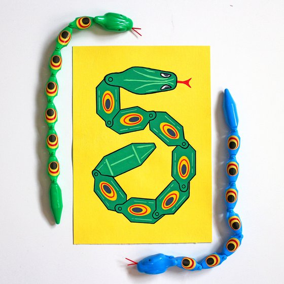 Wiggly Plastic Snake Toy
