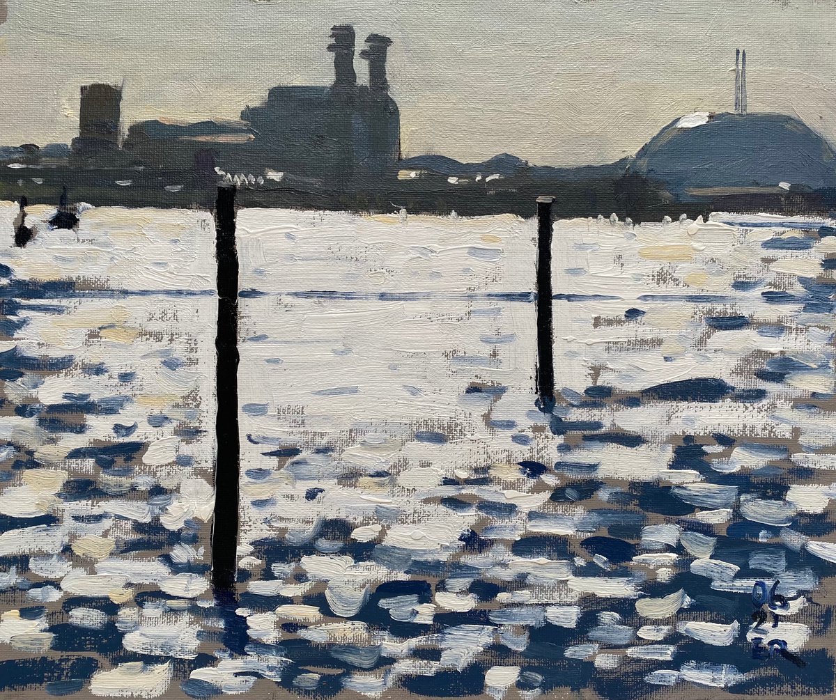 Sunlight Reflection Across River Test by Elliot Roworth