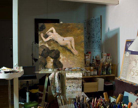 nude woman in nature