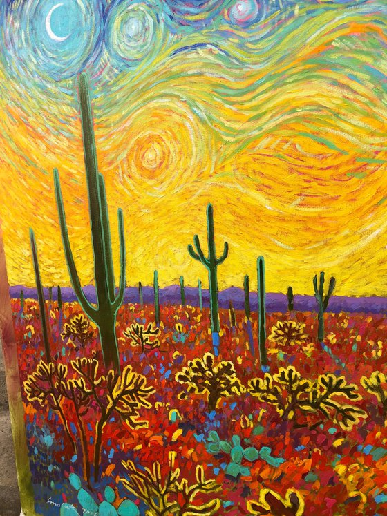 Calm in desert