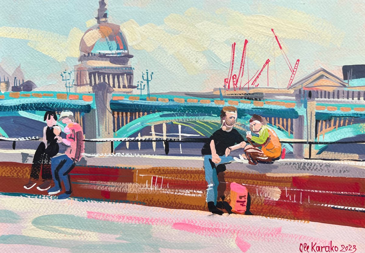 Riverside Along the Thames by Ole Karako