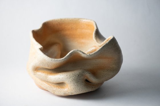 Sculptural Ceramic Soda-Fired Bowl
