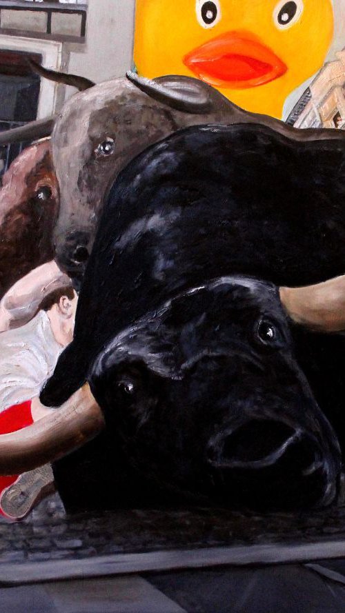 Ducky's Running of the Bulls by Ken Vrana