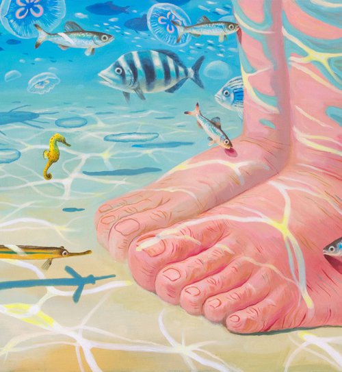 Feet in the sea by Oleksandr Korol