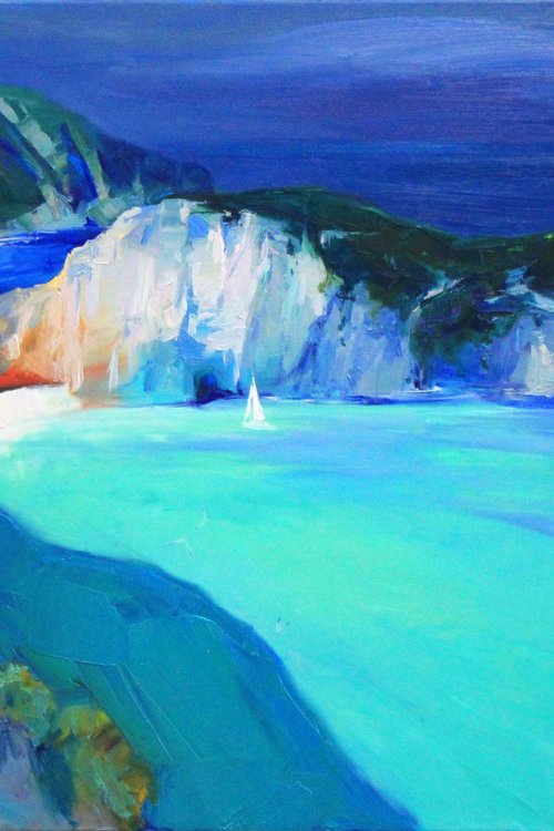 Navagio Beach Greece by Sergei Chernyakovsky