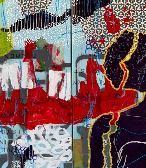 In der Stille des Traums | In the silence of the dream (Diptychon) by Marita Tobner