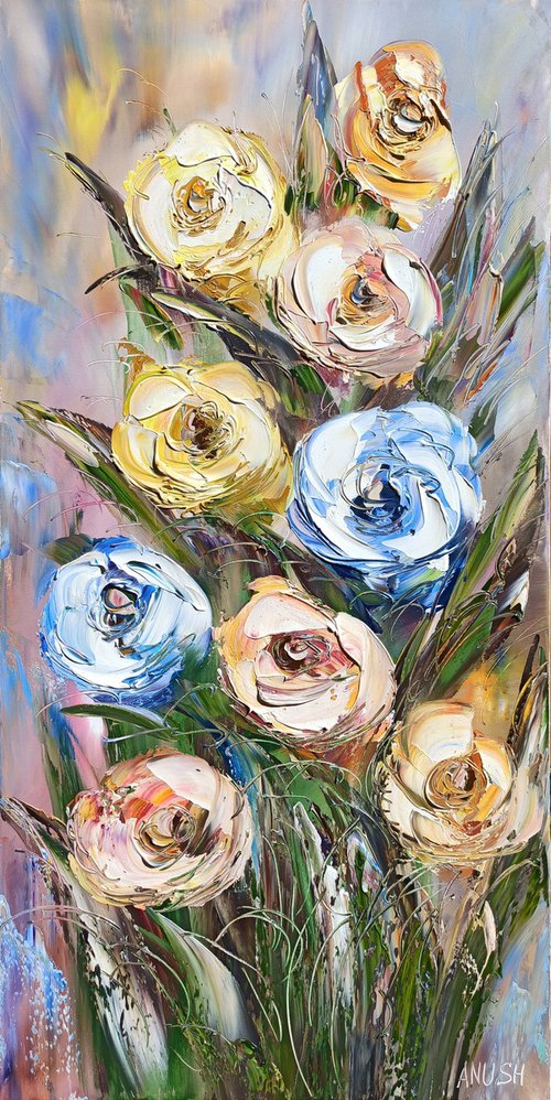 Textured roses by Anush Emiryan