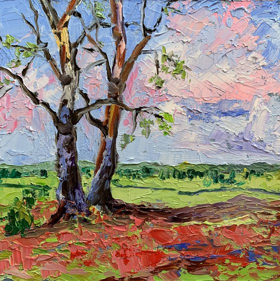 Landscape with the trees.