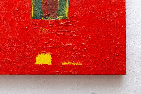 Red Sunset Fired Up a House