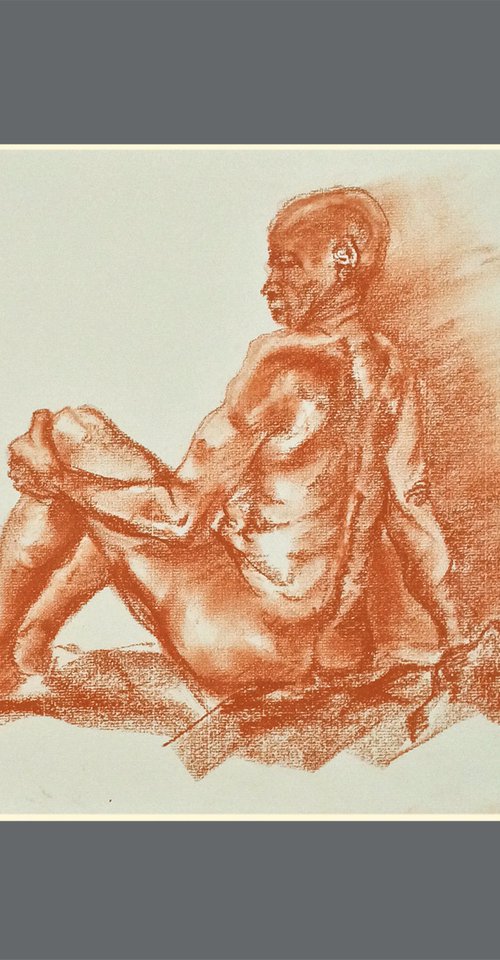 Old School - male nude by Kathryn Sassall