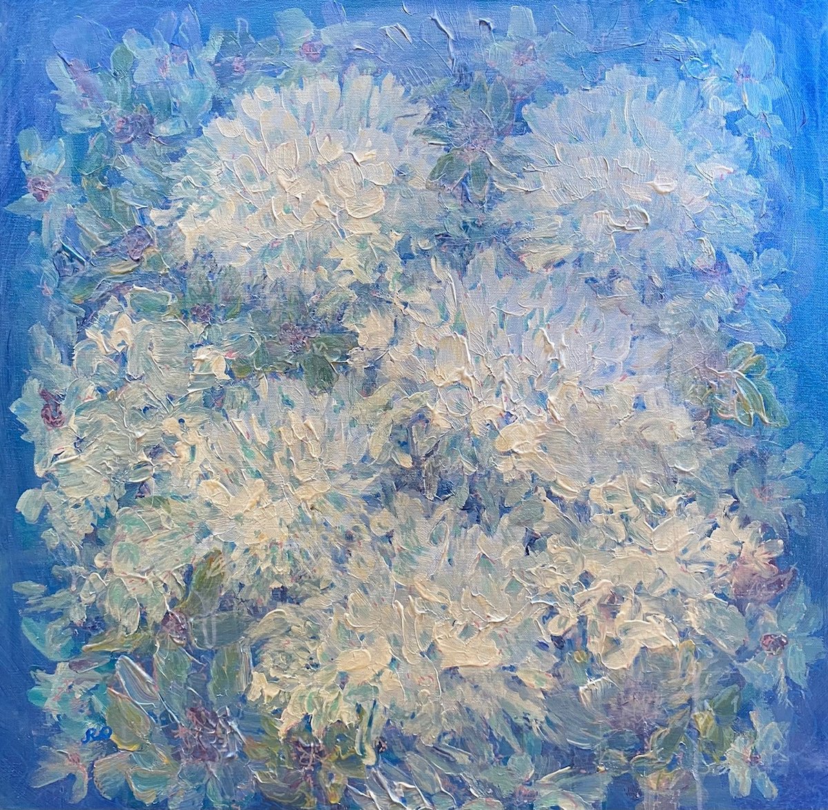  Blue Dreams By Olga Rokhmanyuk | Roartus, 24 X 24, Artwork For Sale On Artfinder