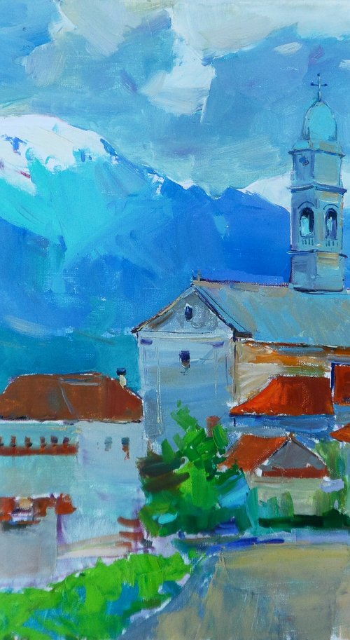 " Spring in Italy. Alps " by Yehor Dulin