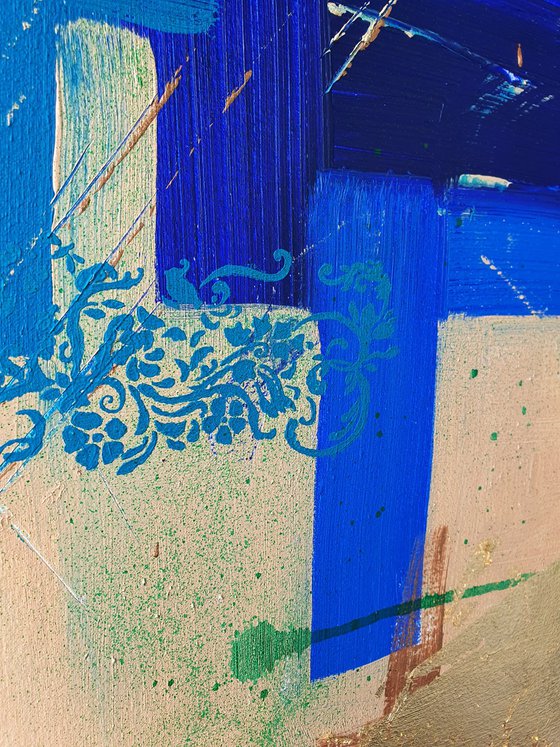 Blue and Gold Harmony
