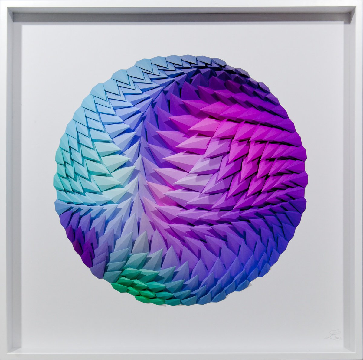 Geometric Abstract Sculpture By Letovbarski Artlab, 41 X 41", Evocative Ii, Original Artwork