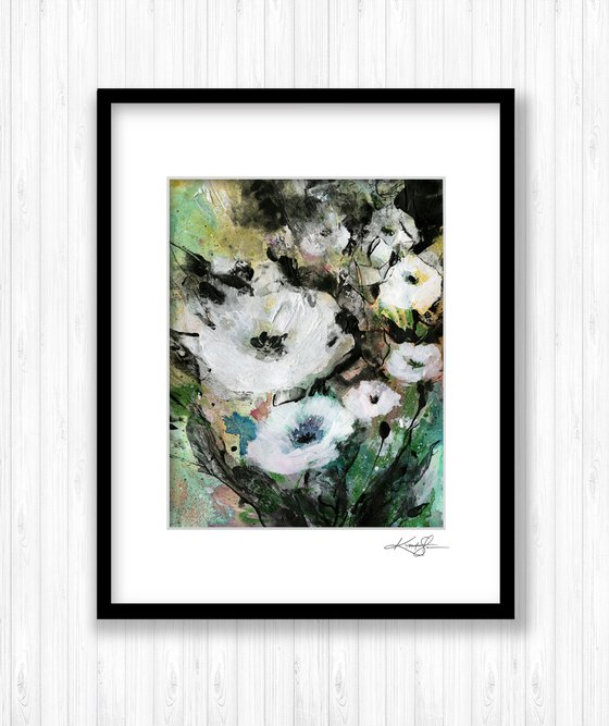 Floral Delight 56 - Textured Floral Abstract Painting by Kathy Morton Stanion