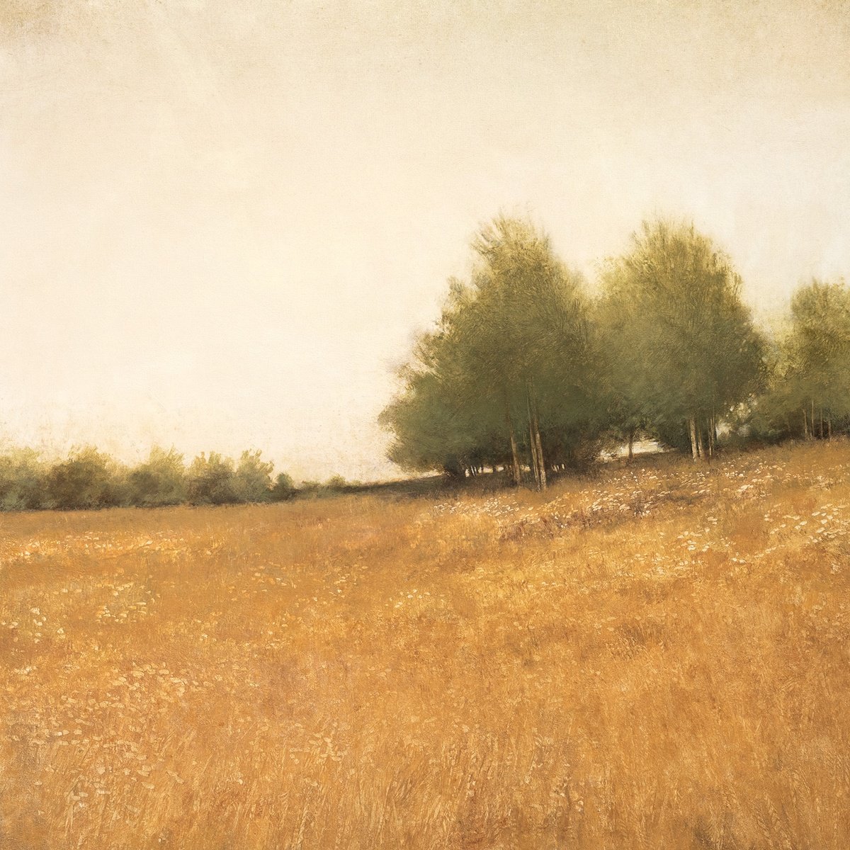 Hillside Trees 250314 By Don Bishop, 40 X 40, Artwork For Sale On Artfinder