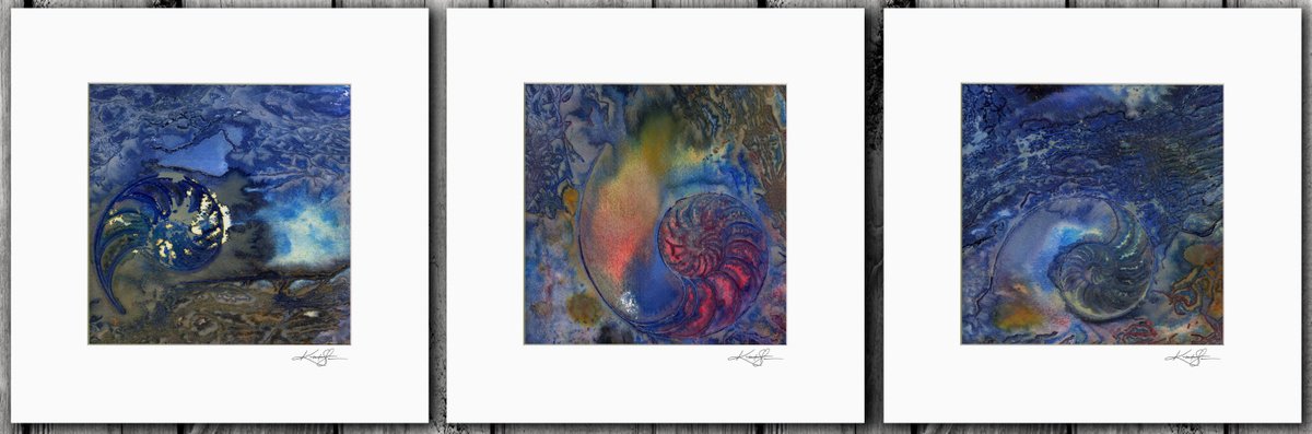 Expressive Painting , Hidden Treasure Collection 1 By Kathy Morton Stanion, 36 X 12, Artwork For Sale On Artfinder