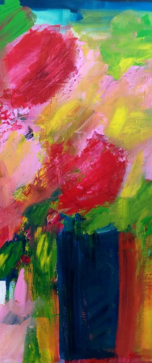 Abstract Floral IX by Jan Rippingham