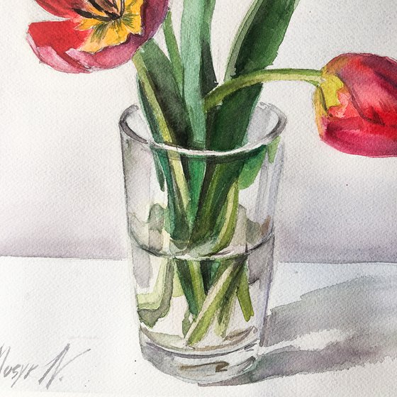 Red tulips