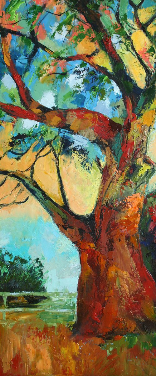 Tree... /  ORIGINAL PAINTING by Salana Art Gallery