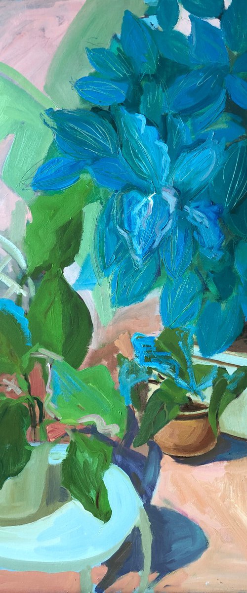 Blue leaves by Anna Bogushevskaya