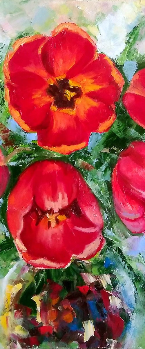 Spring bouquet of tulips by Yulia Berseneva