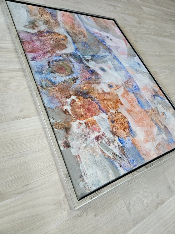 Afterimage. abstract painting, framed