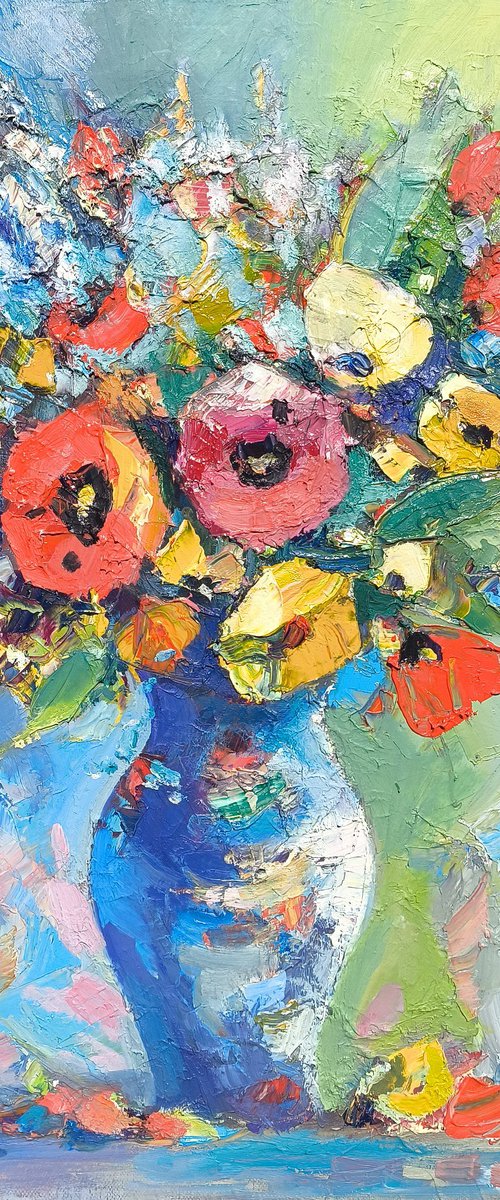 Bouquet in Blue by Hayk Miqayelyan
