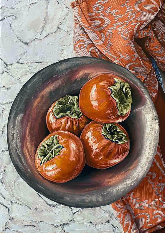 Still life with Persimmon
