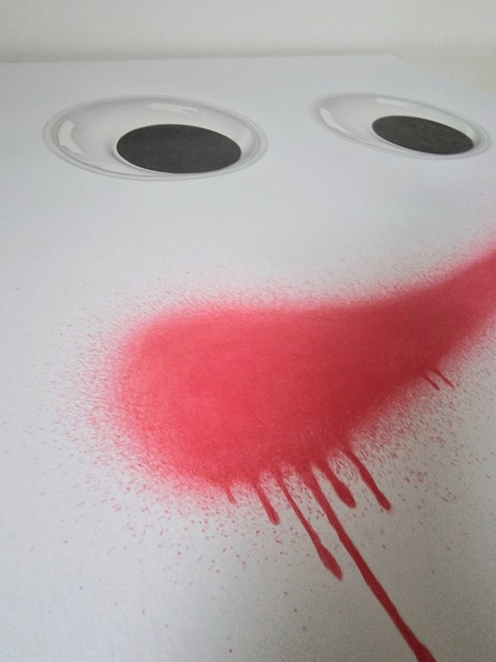Googly Eyes and Spray Paint: A Drawing
