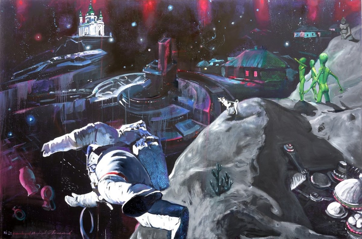 Impressionistic Landscape Oil Painting By Anatolii Varvarov, 114 X 75, Evening, Original Artwork