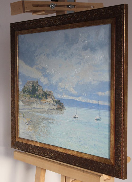 Garitsa Bay, Original Oil Painting by Simon Kozhin