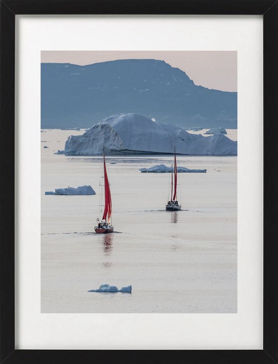 PAIR OF RED SAILS II