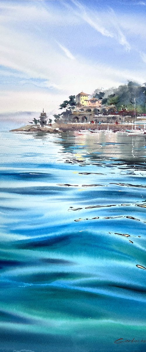 Blue Waters of Recco by Eugenia Gorbacheva