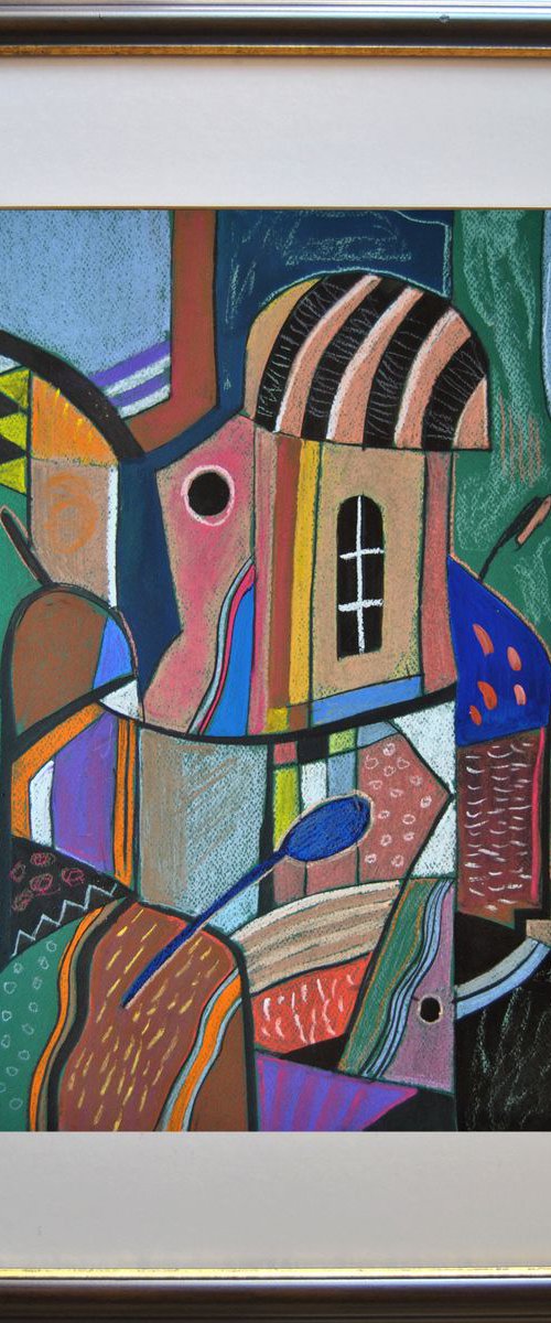 Landscape with a house by Valeri Tsvetkov