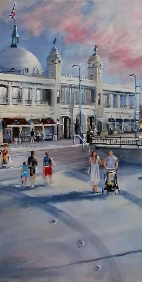 Evening Sun Whitley Bay by Alan Harris