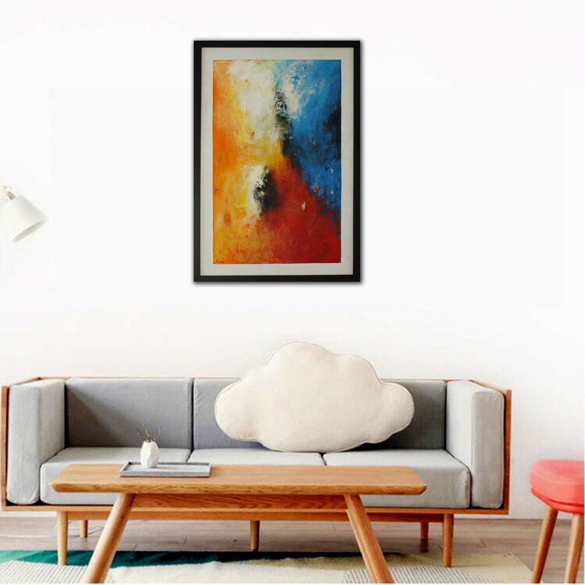 Color Composition 033. Original Abstract Painting. by Rumen Spasov