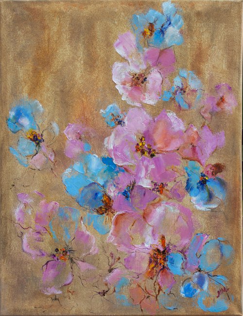 Beauty in pink and blue by Mila Moroko
